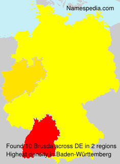 Surname Brusda in Germany