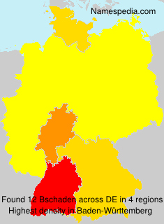 Surname Bschaden in Germany
