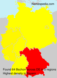 Surname Bschorr in Germany