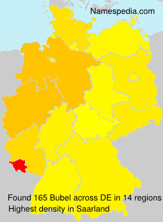 Surname Bubel in Germany Surname Bubel in Germany
