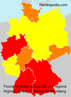 Surname Bubik in Germany Surname Bubik in Germany