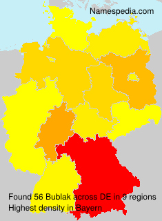 Surname Bublak in Germany Surname Bublak in Germany