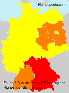 Surname Bublick in Germany Surname Bublick in Germany