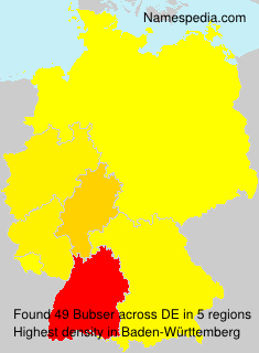 Surname Bubser in Germany Surname Bubser in Germany