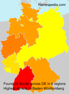 Surname Bucek in Germany Surname Bucek in Germany
