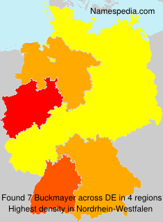 Surname Buckmayer in Germany Surname Buckmayer in Germany