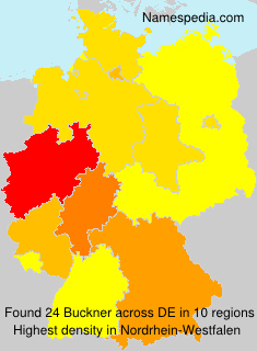 Surname Buckner in Germany Surname Buckner in Germany