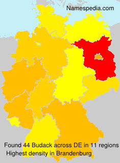 Surname Budack in Germany Surname Budack in Germany