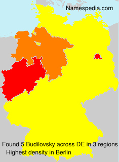 Surname Budilovsky in Germany Surname Budilovsky in Germany