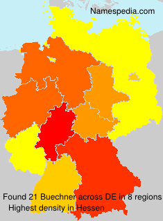Surname Buechner in Germany Surname Buechner in Germany