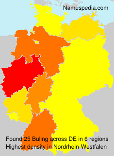 Surname Buling in Germany Surname Buling in Germany