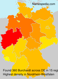Surname Burchardt in Germany Surname Burchardt in Germany