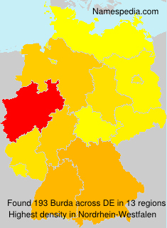 Surname Burda in Germany Surname Burda in Germany
