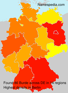 Surname Burde in Germany Surname Burde in Germany