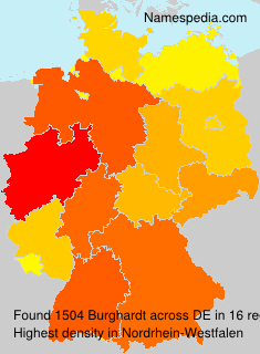 Surname Burghardt in Germany Surname Burghardt in Germany