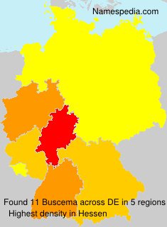 Surname Buscema in Germany Surname Buscema in Germany