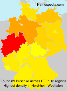Surname Buschke in Germany Surname Buschke in Germany