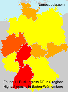Surname Busik in Germany Surname Busik in Germany