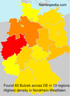 Surname Butzek in Germany Surname Butzek in Germany