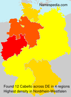 Surname Cabello in Germany Surname Cabello in Germany