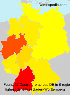 Surname Cacciatore in Germany Surname Cacciatore in Germany