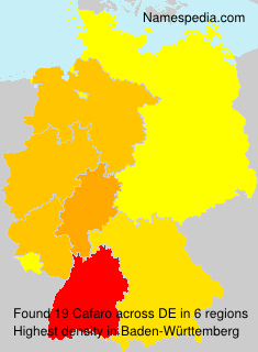 Surname Cafaro in Germany Surname Cafaro in Germany