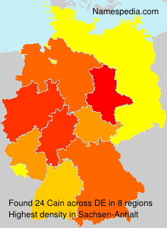 Surname Cain in Germany Surname Cain in Germany