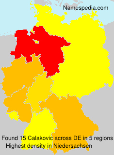 Surname Calakovic in Germany Surname Calakovic in Germany