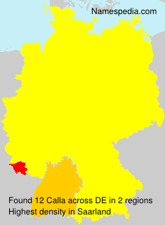 Surname Calla in Germany Surname Calla in Germany