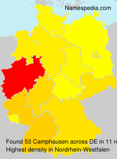 Surname Camphausen in Germany Surname Camphausen in Germany