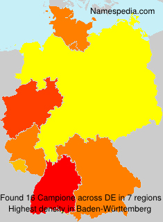 Surname Campione in Germany Surname Campione in Germany