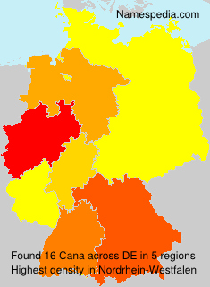 Surname Cana in Germany Surname Cana in Germany