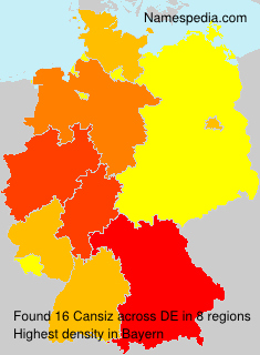 Surname Cansiz in Germany Surname Cansiz in Germany