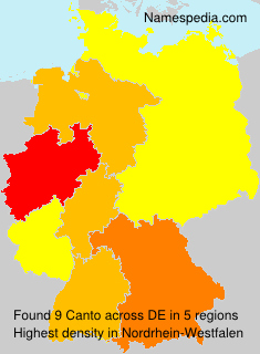 Surname Canto in Germany Surname Canto in Germany