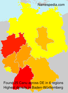 Surname Canu in Germany Surname Canu in Germany