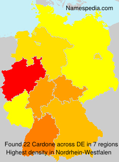 Surname Cardone in Germany Surname Cardone in Germany