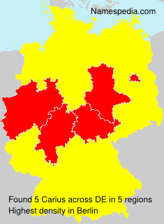 Surname Carius in Germany Surname Carius in Germany