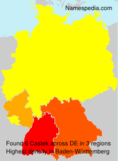 Surname Castek in Germany Surname Castek in Germany