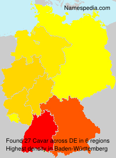 Surname Cavar in Germany Surname Cavar in Germany