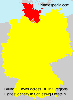 Surname Cavier in Germany Surname Cavier in Germany