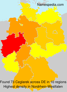 Surname Ceglarek in Germany