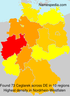Surname Ceglarek in Germany Surname Ceglarek in Germany