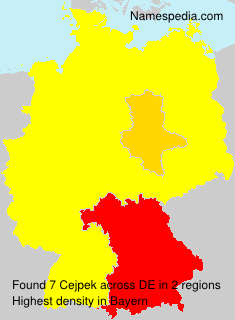 Surname Cejpek in Germany Surname Cejpek in Germany
