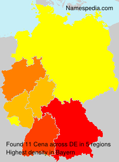 Surname Cena in Germany Surname Cena in Germany