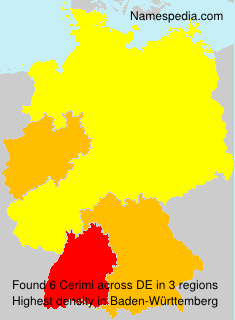 Surname Cerimi in Germany Surname Cerimi in Germany