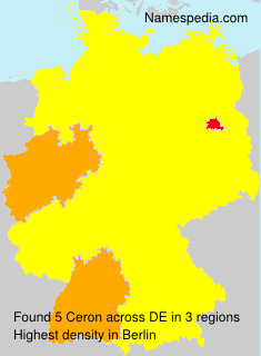 Surname Ceron in Germany Surname Ceron in Germany