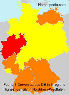 Surname Cerven in Germany Surname Cerven in Germany