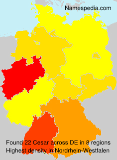 Surname Cesar in Germany Surname Cesar in Germany