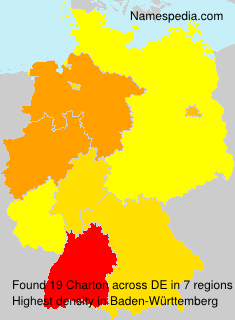 Surname Charton in Germany Surname Charton in Germany