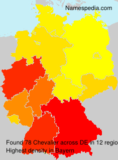 Surname Chevalier in Germany Surname Chevalier in Germany